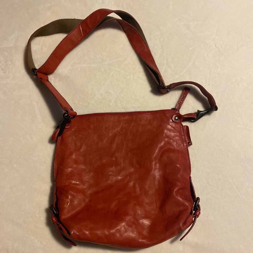 Red Leather Crossbody Bag